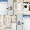 Knobonly 5 Pack Keyless Indoor Door Knob, Passage Door Knobs,