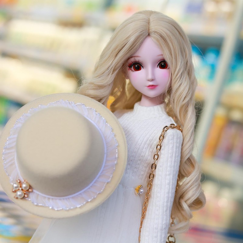 Proudoll 1/3 BJD Doll Complete Set - White Dress with