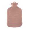 Sanger 2.0 Liter hot Water Bottle with Knitted Dusky Pink