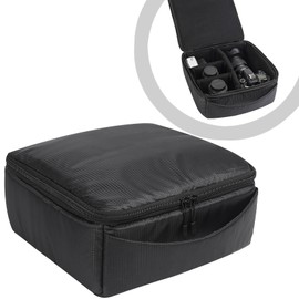 AYVANBER Water Resistant Camera Insert Bag High-Capacity Shockproof and Waterproof DSLR SLR Camera Case Upgraded Version and Lens Storage Carrying Case (Black)