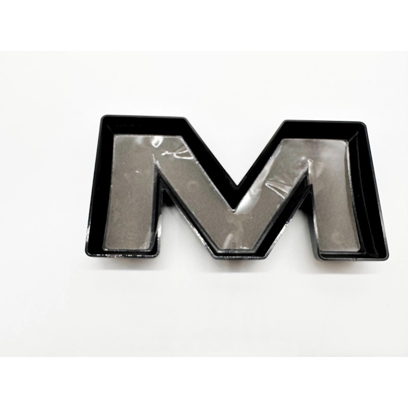 Auto Front GMC Gloss Black Matte Black OVERLAY Emblem Fit