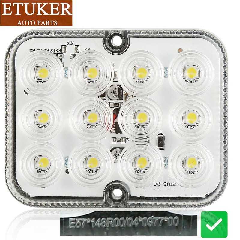 ETUKER 1 x Rear Driving Light Trailer 12 V 24