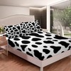 Cow Pattern Bed Sheet Set Cow Print Bed Sheets for