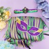 3Pcs Mardi Gras Shawls Wraps Accessory Mardi Gras Women's Poncho