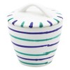 Gmundner Keramik Manufaktur 0104DZGO09 Traunsee Gourmet Sugar Bowl Diameter 9