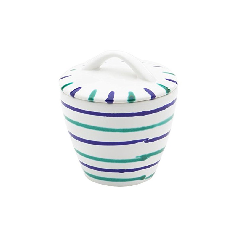 Gmundner Keramik Manufaktur 0104DZGO09 Traunsee Gourmet Sugar Bowl Diameter 9