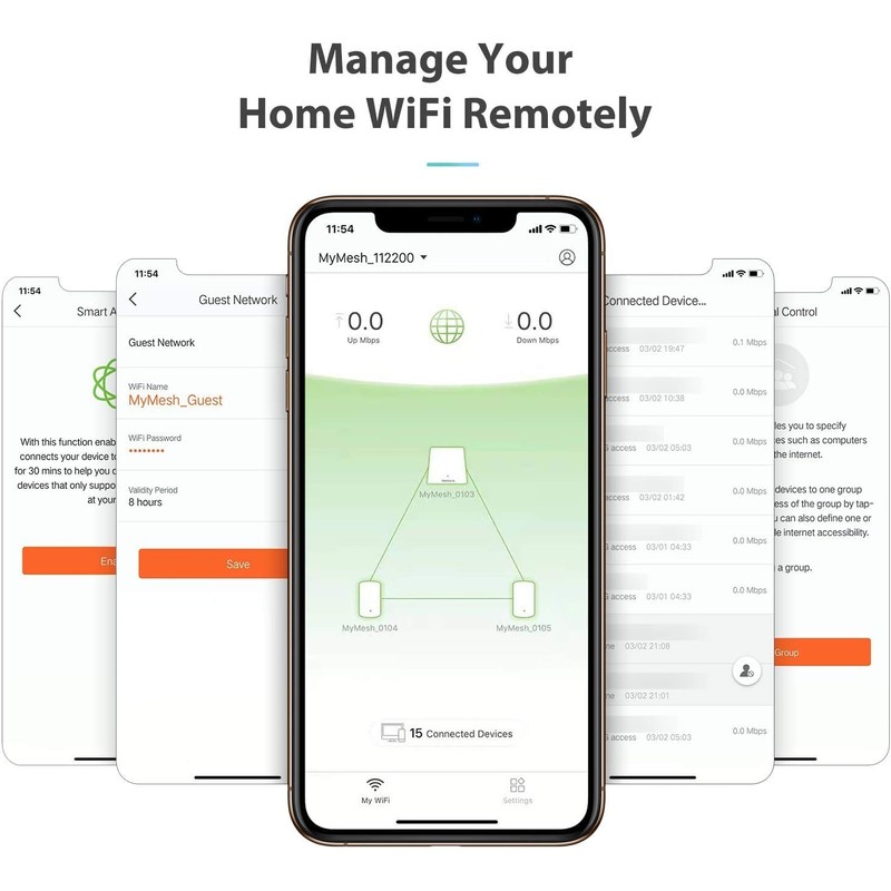 MeshForce M3 Dot Wall Plug WiFi Extender, Works with MeshForce