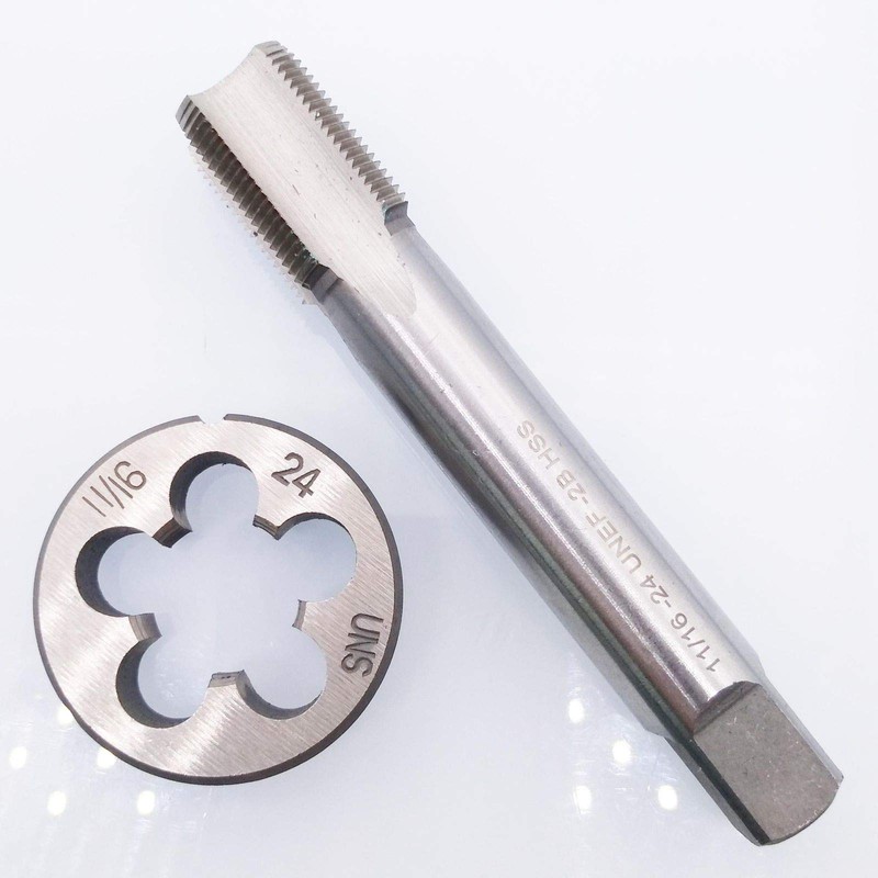 HSS 11/16-24 UNEF Tap and 11/16-24 UNS Die Right Hand