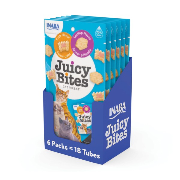 INABA Juicy Bites Grain-Free, Soft, Moist, Chewy Cat Treats with