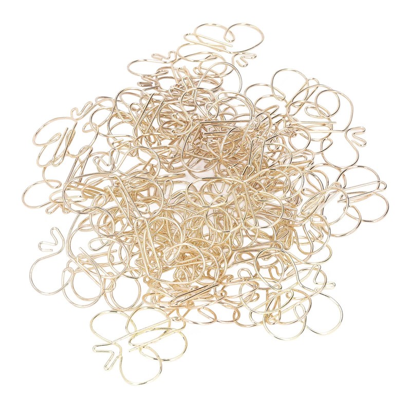 Okuyonic Animal Shape Paper Clips, Metallic Paper Clips, Golden Butterflies,