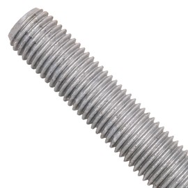 Fasteners Plus Grade 55 Threaded Rod (ASTM F1554), 3/4" Diameter, 10 Thread Size, 36" Length, Right Hand Threads Designed for Structural Anchoring, Hot Dip Galvanized - Made in USA