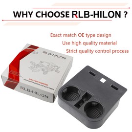 RLB-HILON Front Console Cup Holder Compatible with Ford F150 2015-2020 and Ford F-Series Super Duty 2017-2022 Year, Center Cup Holder Under Front Seat Bottom, HC3Z-2813562-AB