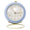 European Style Metal Clock Ingenious Mute Round Children Electronic Quartz