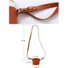 Bombinate Leather Cup Holder Round Coffee Handle Strap Bag