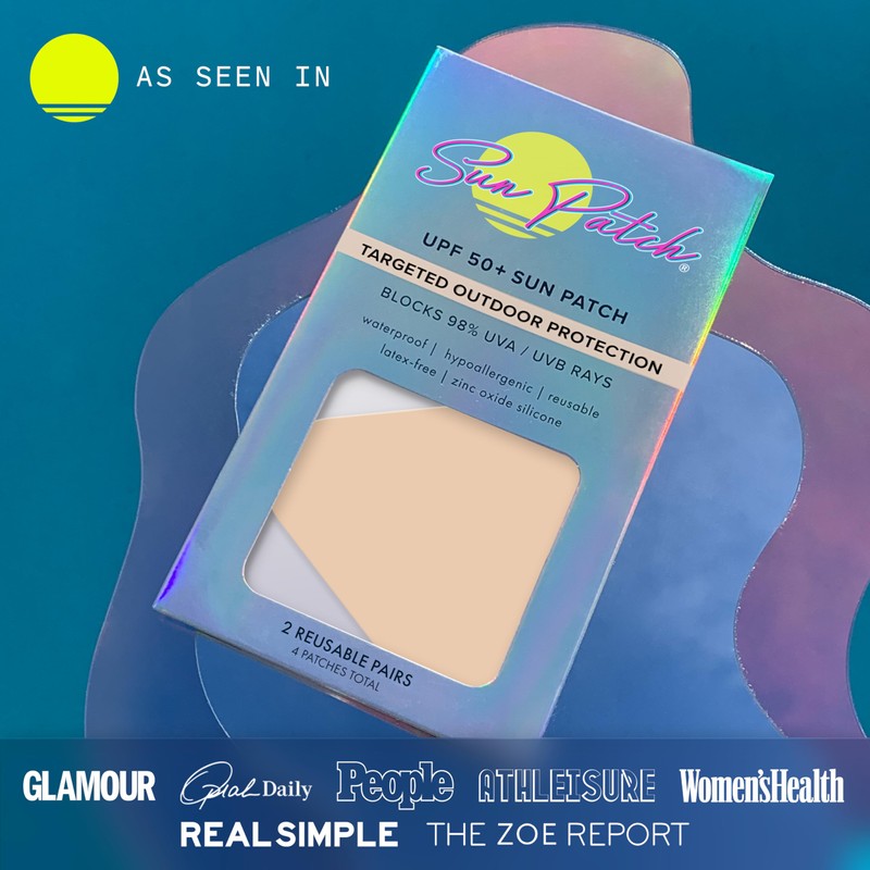 Sun Patch Hypoallergenic Sun-Screen Cheek or Hand Patches, 100% Silicone
