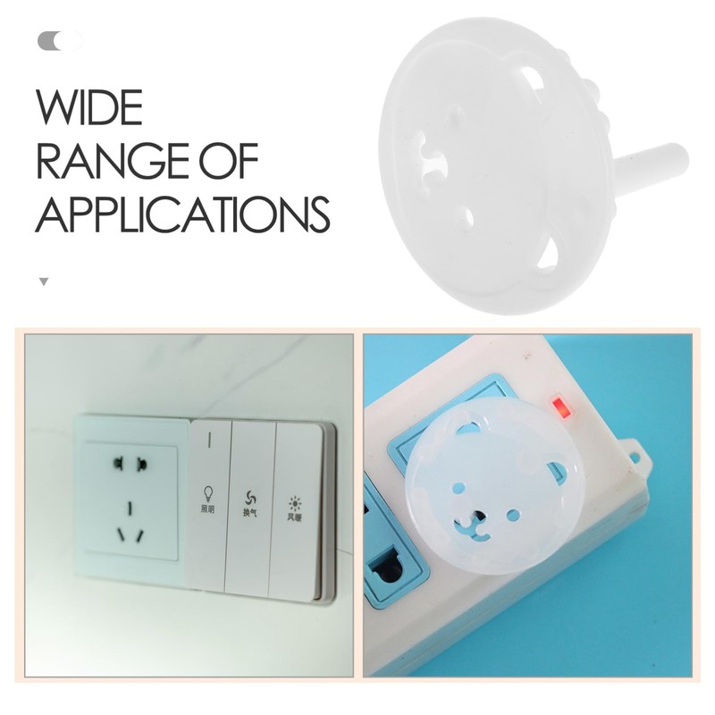 SHINEOFI 30pcs Electrical Outlet Covers Thickened Head Design Safe Outlet