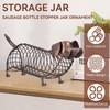Cyrank Metal Wine Cork Holder, Dachshund Shape Cute Dog Cork