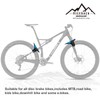 NICEDACK Mud Guard, 2Pcs MTB Bicycle Mudguards for 26" 27.5"