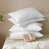 MistyMorning Pillow Cases 4 Pack - Standard Size (50x75+15cm), Egyptian