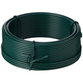 Merriway® BH00135 Plastic Coated Garden Wire, 2 mm x 15 m - Green