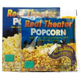 Wabash Valley Farms Real Theatre Popcorn: Popcorn Kernels for Popcorn Machine, Kernels, Popcorn Kit, Stove Top Popcorn, 5 pack Popcorn Kit