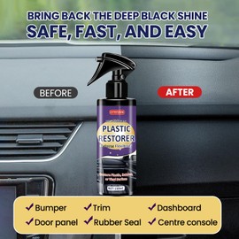 CYTITZHN Black Plastic Restorer for Cars - Ceramic Trim Coating Restores Faded Black Trim, Vinyl & Rubber | UV Protection & Deep Shine Polish | Long-Lasting Flexibility Renewal (5oz/150ml)