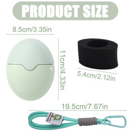 Sunscreen Applicator for Kids, 55ml Sunscreen Brush with Protective Cap BPA Free Refillable Roll On Sponge Applicator Portable Suncream Lotion Applicators for Kids Adults Families (Green)