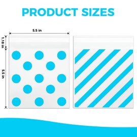 200pcs Cellophane Bags 5.5x5.5 Self Sealing Cookie Bags for Packaging Pink Cellophane Treat Bags for Gift Giving Packaging Valentines Birthday Party Favor Candy Goodie Homemade Bakery