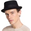 Vikodah Pork Pie Hat Wool Felt Bowler Porkpie Boater Derby