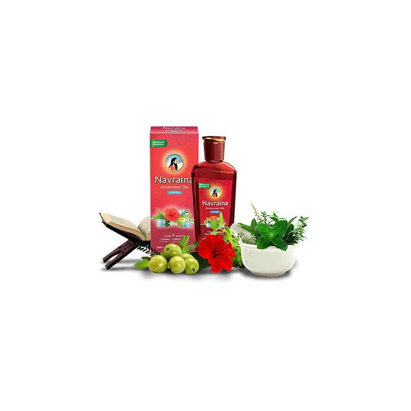 Navratna HERBAL OIL NAVRATNA COOL 300ML RELAXES AND REJUVENATES