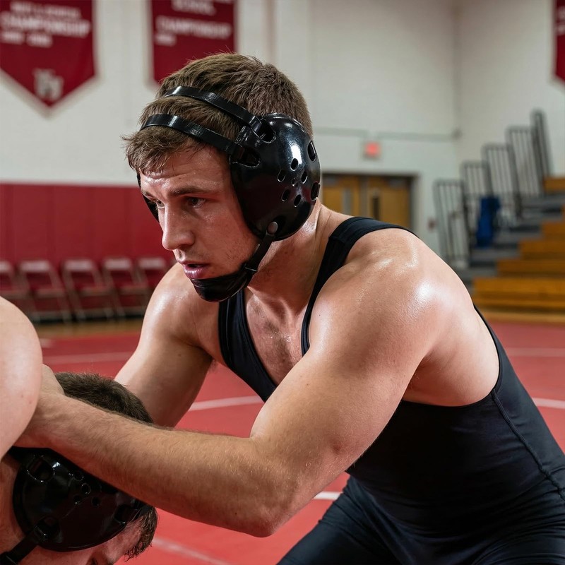 YERGOFE Wrestling Headgear with Chin Cup for Youth & Adult