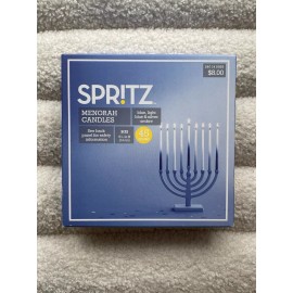 NEW Target Spritz 45ct Hanukkah Menorah Candles 5 1/2" H