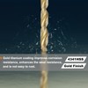 sourcing map 4pcs 1/4" Hex Shank Twist Drill Bits 5mm