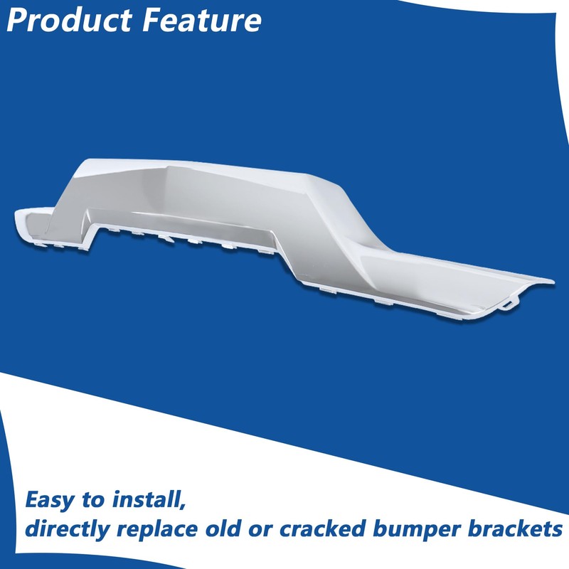 WFLNHB Chrome Front Bumper Skid Plate Replacement for Silverado 1500