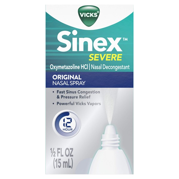 Vicks Sinex Severe Nasal Spray 0.50 oz (Pack of 7)