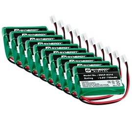 Synergy Digital Dog Collar Batteries, Compatible with Tri-Tronics Classic 70 S Dog Collar, (Ni-MH, 3.6V, 750 mAh), Pack Includes: 10 x SDCP-H314 Batteries