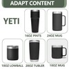 KEUYE Cocktail Shaker Lid Compatible With YETI Rambler 20oz/Tumbler 20oz/16oz