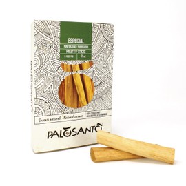 PALOSANTO - Palo Santo Räucherholz - Räucherstäbchen Especial – Natürlicher Weihrauch – Intensives und kräftiges Aroma - Original Bursera Graveolens – 5 Stck.