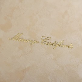 Kyoto Maltaya Marriage Certificate, Public Certificate, Suede Type, Milky Beige, B5, With Picture Frame, Witnesser Sheet, Marriage Pledge (Beige)