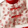 Chinese New Year Baby Romper Cotton Vintage Coil Buckle Festive