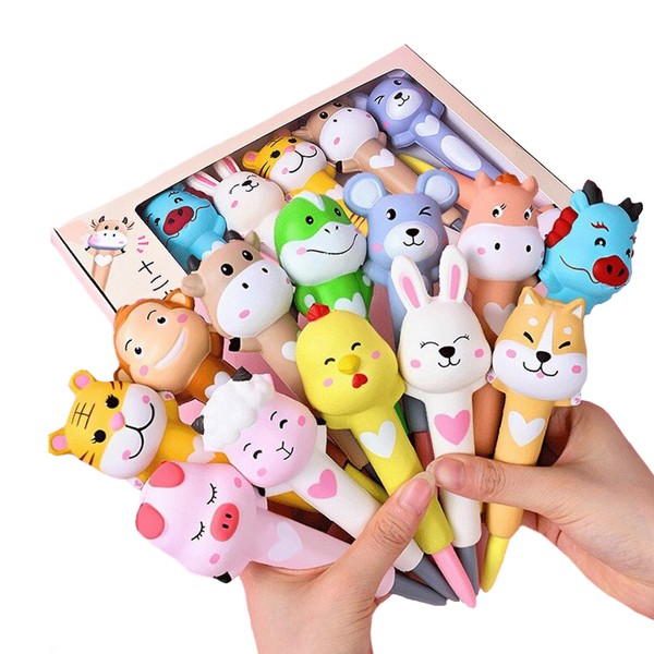 Cian Notebook with Squishy Foam Cute Cartoon Animal and Stress