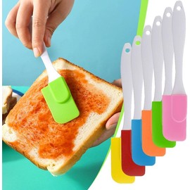 Green Silicone Spatula,Heat Resistant Mini Small Kitchen Baking Non Stick Scraper,Non Stick Dishwasher Safe Flexible Spatulas,Kitchen Utensils for Cooking, Mixing Spatulas