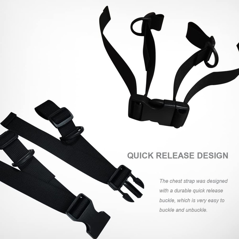 SYIDINZN Backpack Chest Strap, Heavy Duty Adjustable Hardness Backpack Sternum