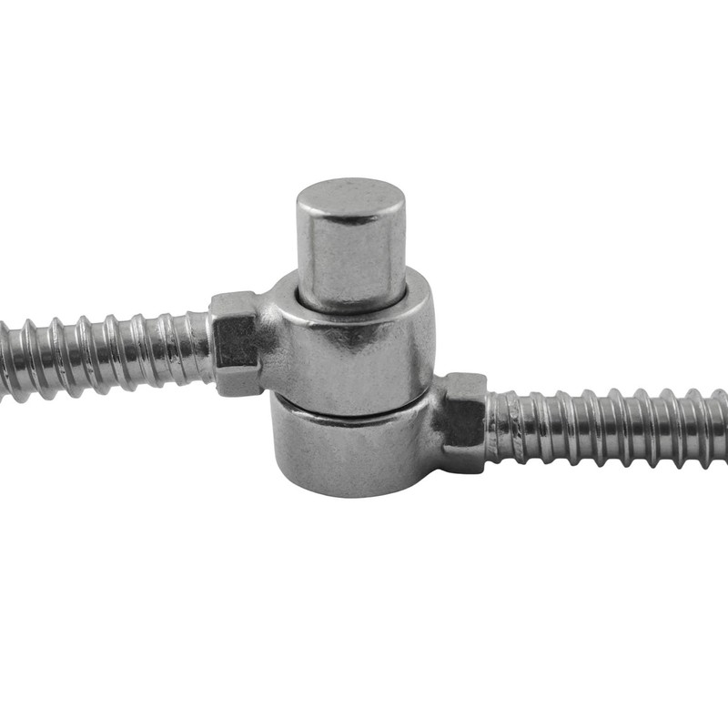 XGNG 1 Pair Stainless Steel Wood Threaded Bolt Hinges Wood