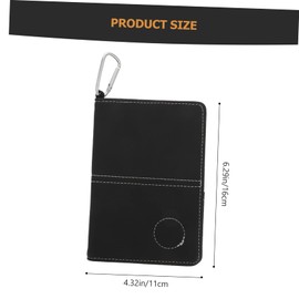 Totority 1Pc Stylish Golf Scorebook PU Scorecards Protector Durable Cover for Recording Golf Balls Scores for Golf Enthusiasts for Men Women