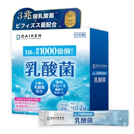 Daiken Lactic Acid Bacteria Supplement, 3 Trillion Lactic Acid Bacteria, Contains Bifidobacteria, Inulin and Fructooligosaccharide, Daily Support, Made in Japan, GMP-Certified Factory, 30-Day Supply