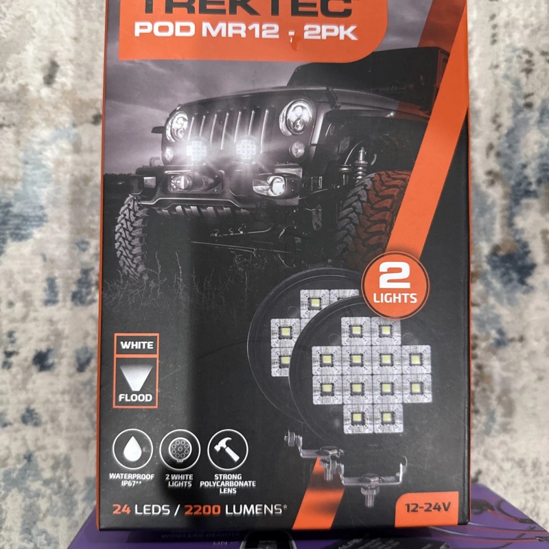 Alpena 2PK Alpena TrekTec New LED Pod Spotlight MR12, +wireless