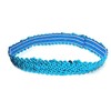 Turquoise Womens Sequin Polyester Fancy Dress Headband 38 x 3cm