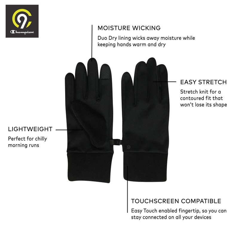 C9 Champion Mens Lightweight Touchscreen Outdoor Sport Running Gloves