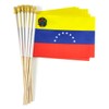 QQSD Venezuela Small Flag Venezuelan Stick Mini Hand Held Flags